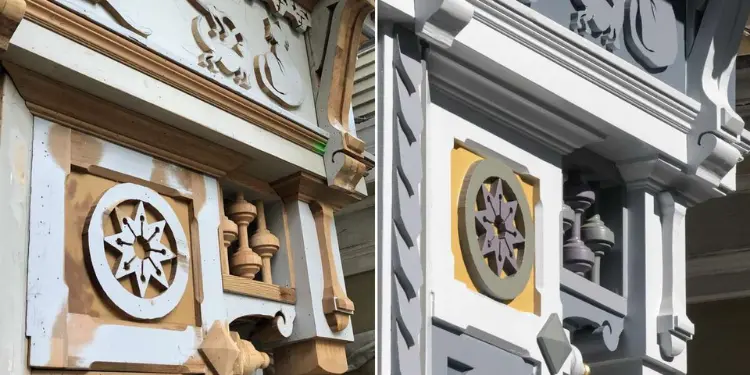 Victorian facade restoration, Victorian house inspections and Victorian facade restoration matter. The before & after.